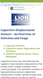 Mobile Screenshot of capacitivesensors.com