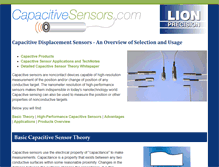 Tablet Screenshot of capacitivesensors.com